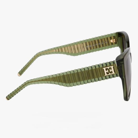 New! Escada SESE44 0914 Stylish Green Sunglasses, Authentic main image 5